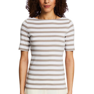 Esprit Light Taupe Striped T-Shirt